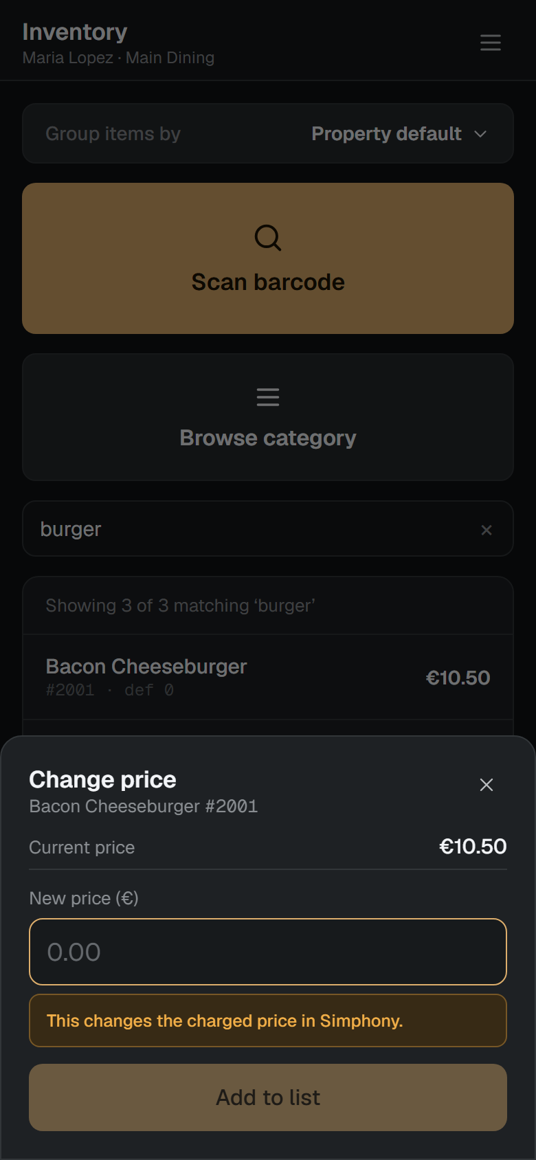 Reprice