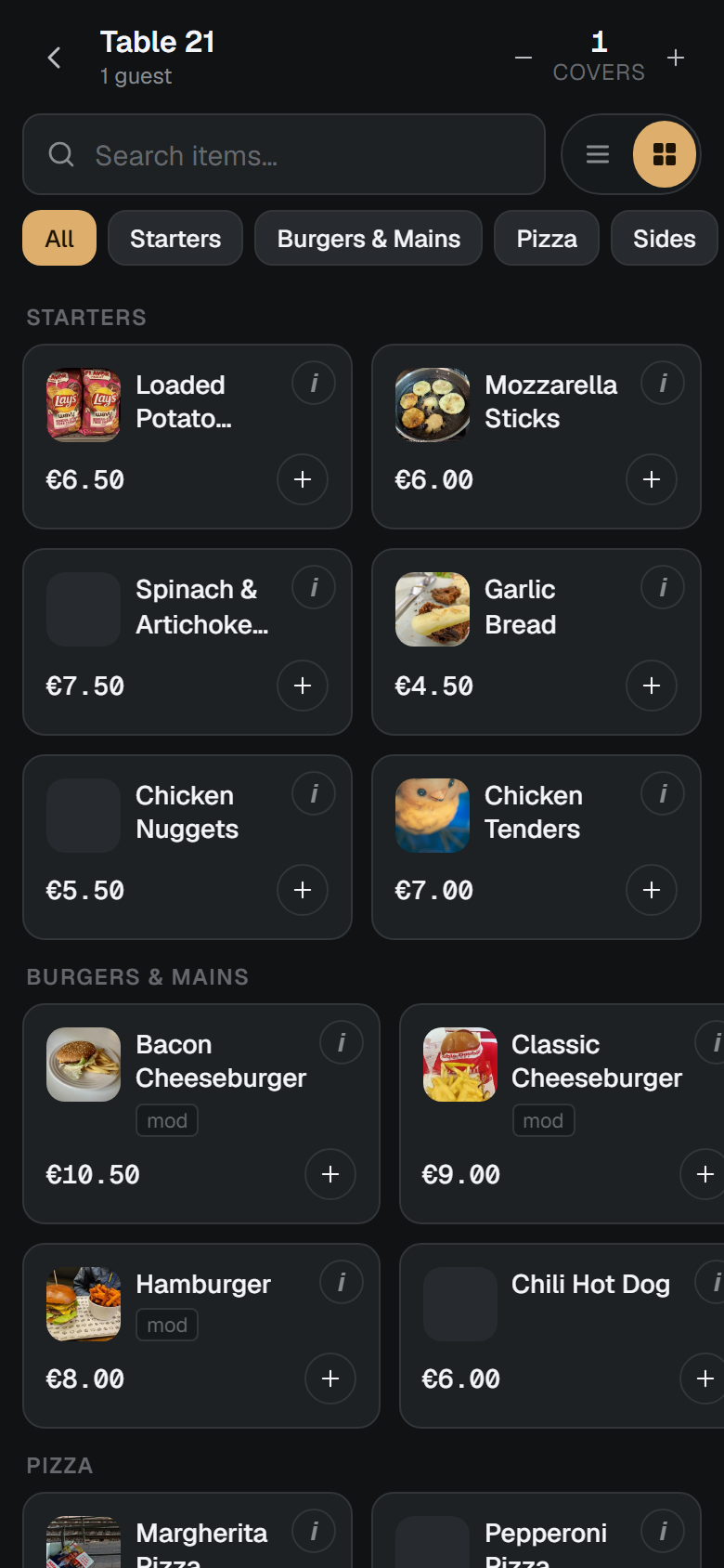 Order builder