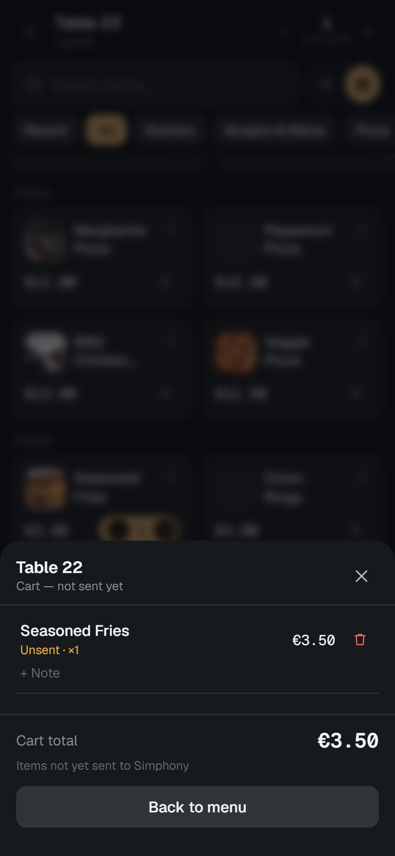 Review the cart