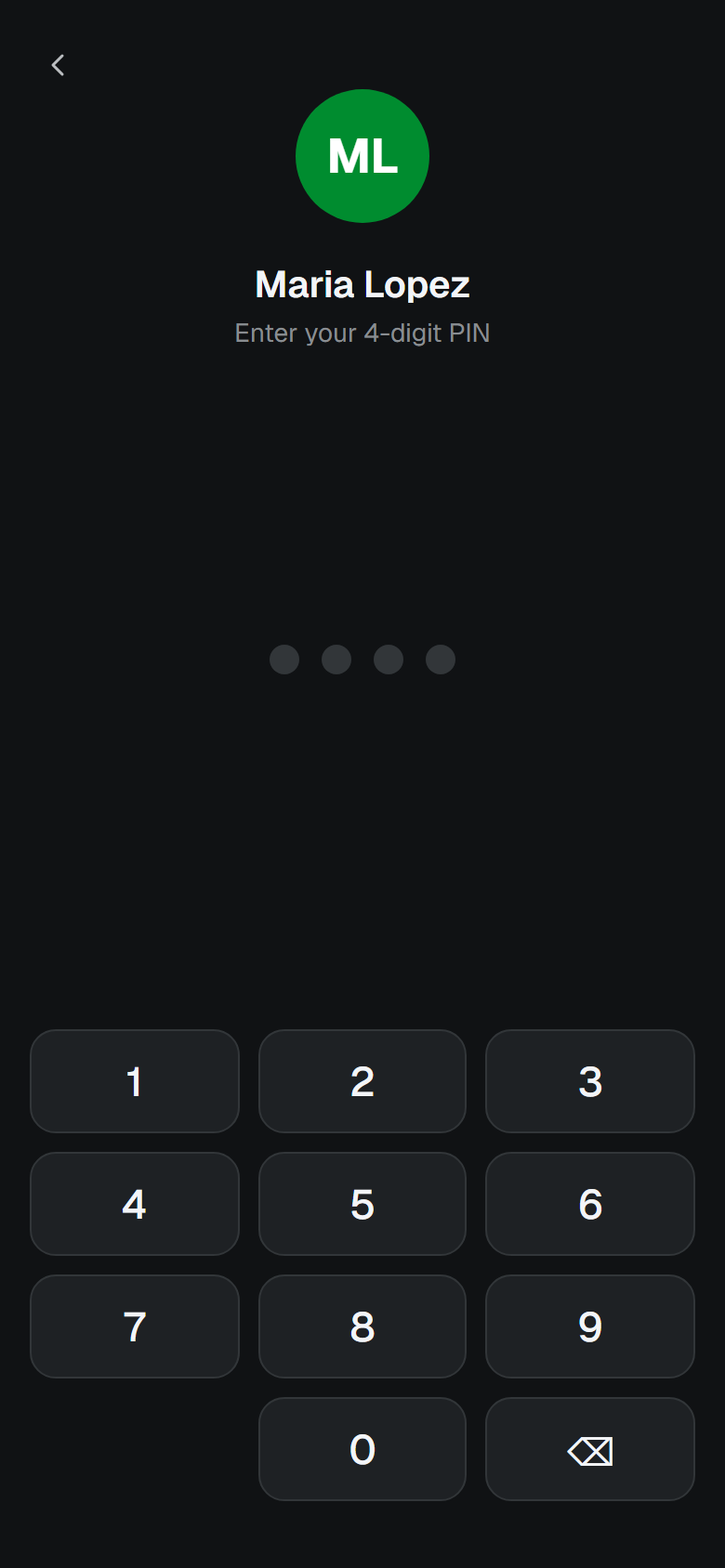 Enter your PIN